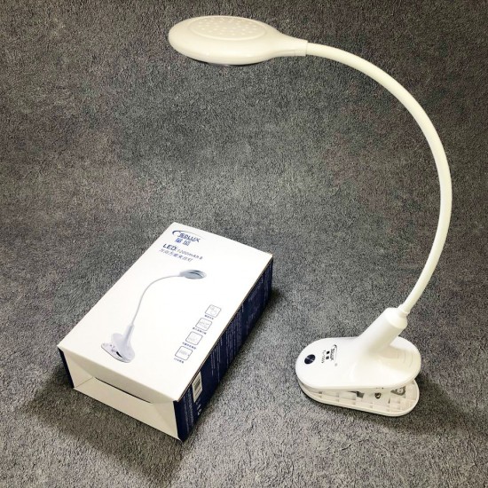 Настільна лампа Delux Tedlux TL-1009 K 1010 LED на гнучкій ніжці з прищіпкою домашня Pro Opt