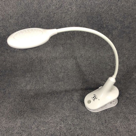 Настільна лампа Delux Tedlux TL-1009 K 1010 LED на гнучкій ніжці з прищіпкою домашня Pro Opt