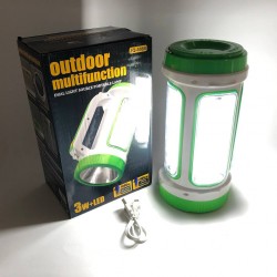 Ручний ліхтар 6088-LED TR 50 COB з функцією PowerBank світильник для кемпінгу зелений Pro Opt
