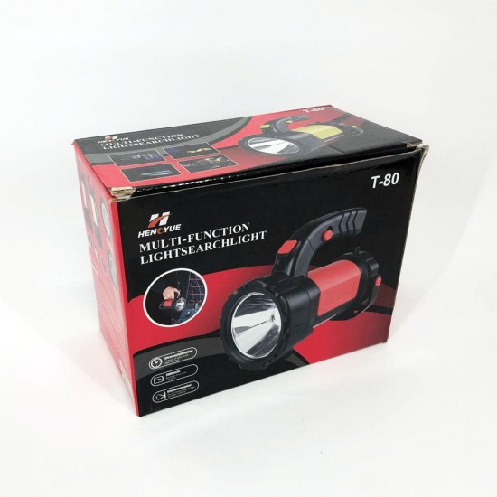 Ліхтар T80C-5W K5 COB (white/red) потужні діоди з функцією Power Bank червоний Pro Opt