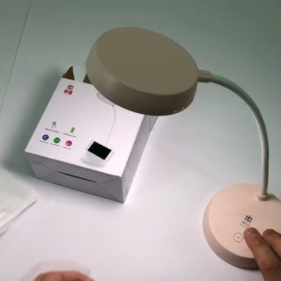 Настільна USB лампа MS-13 MS15 гнучка світлодіодна робота від 220 для столу (рожева) Pro Opt