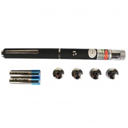 Ультрапотужний лазер Green Laser Pointer промінь 5 км лазерна указка на батарейках Зелений