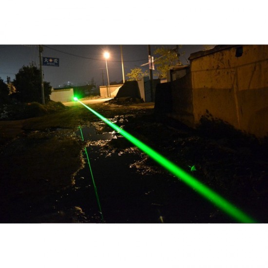 Ультрапотужний лазер Green Laser Pointer промінь 5 км лазерна указка на батарейках Зелений