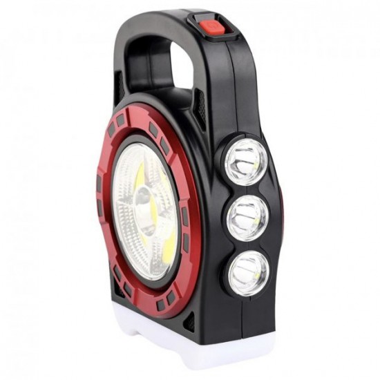 Прожекторний ліхтар 6678С-3LED+5COB TR50 S із сонячною панеллю вбудований Power Bank акумулятор Pro Opt