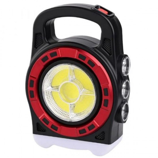 Прожекторний ліхтар 6678С-3LED+5COB TR50 S із сонячною панеллю вбудований Power Bank акумулятор Pro Opt
