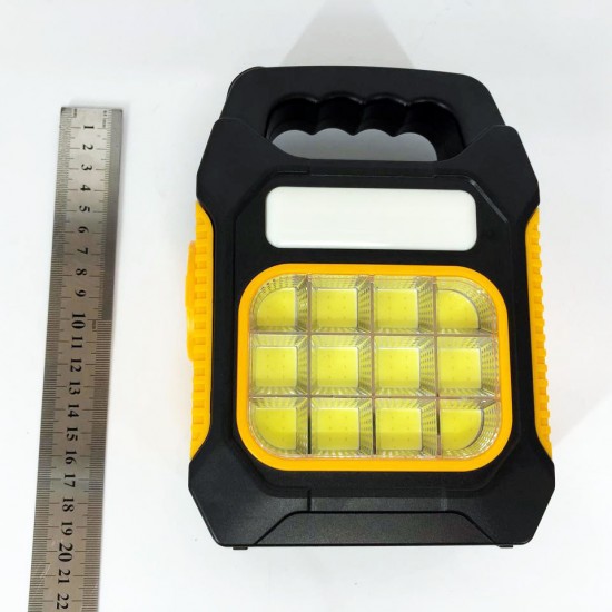 Ліхтарик JY-978D-LED+12COB 966 R світлодіодний з power bank прожектор жовтий Pro Opt
