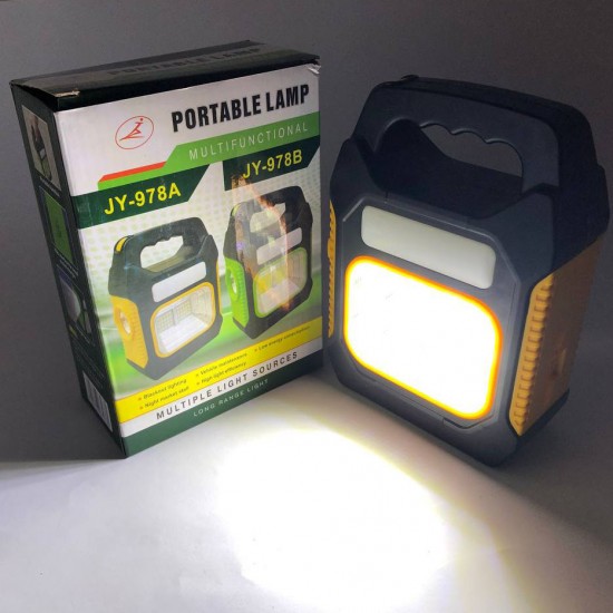 Ліхтарик JY-978D-LED+12COB 966 R світлодіодний з power bank прожектор жовтий Pro Opt