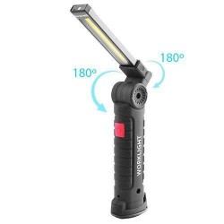 Ліхтар W51-SMD TR50 COB поворот на 180+180 магніт затискач гак на акумуляторі Pro Opt