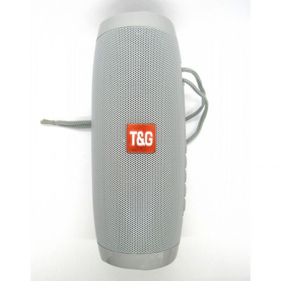 Портативна bluetooth колонка вологостійка TG-157 Pulse з різнокольоровою підсвіткою. Сірий Pro Opt