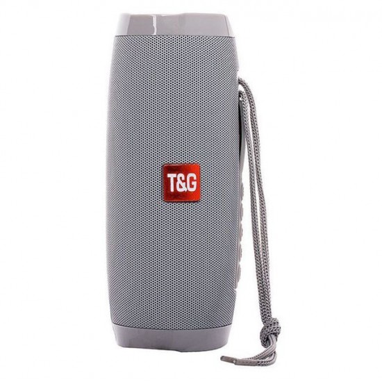 Портативна bluetooth колонка вологостійка TG-157 Pulse з різнокольоровою підсвіткою. Сірий Pro Opt