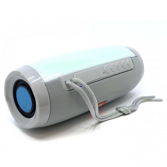 Портативна bluetooth колонка вологостійка TG-157 Pulse з різнокольоровою підсвіткою. Сірий Pro Opt