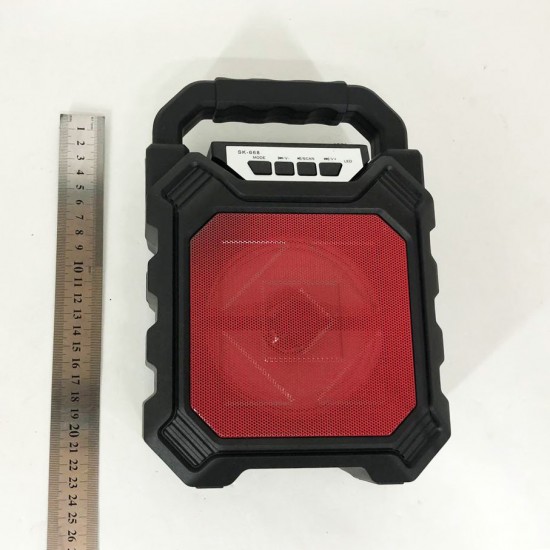 Бездротова портативна колонка Bluetooth YF-668BT. червоний Pro Opt