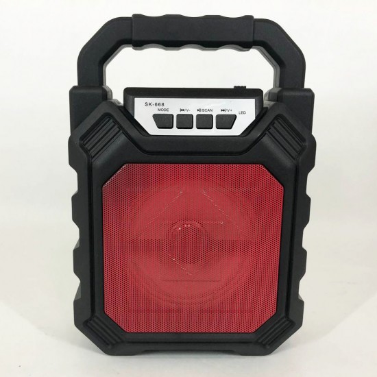 Бездротова портативна колонка Bluetooth YF-668BT. червоний Pro Opt
