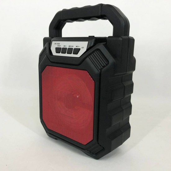 Бездротова портативна колонка Bluetooth YF-668BT. червоний Pro Opt