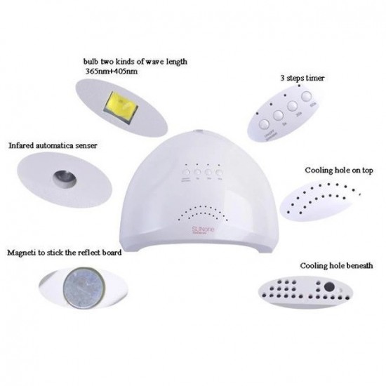 Сушарка для нігтів Sun one nail lamp FD77-1 Потужна Pro Opt