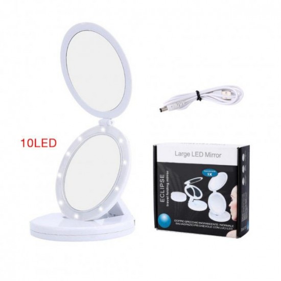 Дзеркало для макіяжу Large Mirror з LED-підсвічуванням, дзеркало для макіяжу, що світиться. білий Pro Opt