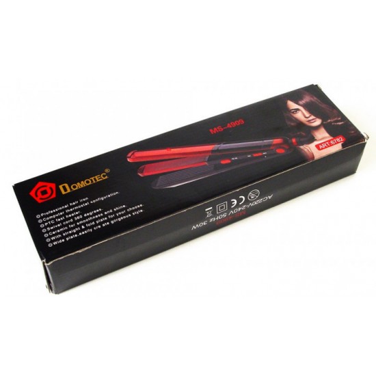 Плойка гофре 2 в 1 Domotec MS-4909, чорно-червоний Pro Opt