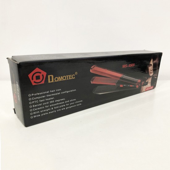 Плойка гофре 2 в 1 Domotec MS-4909, чорно-червоний Pro Opt
