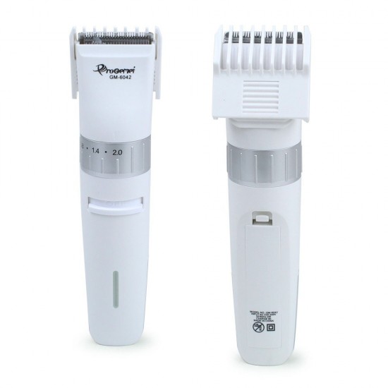 Акумуляторна машинка для стрижки волосся Gemei GM-6042. білий Pro Opt
