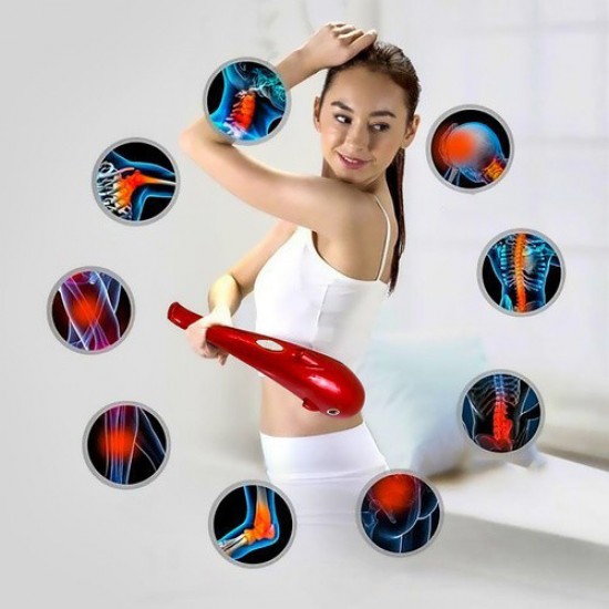 Масажер для тіла, рук та ніг Dolphin Дельфін. червоний Pro Opt