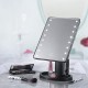 Дзеркало для макіяжу з 16 LED підсвічуванням Mirror White. чорний Pro Opt