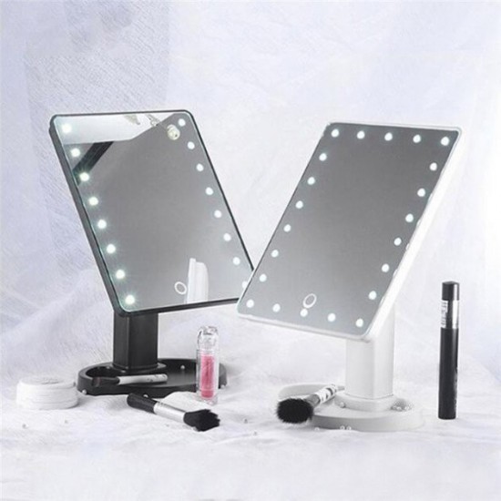 Дзеркало для макіяжу з 16 LED підсвічуванням Mirror White. білий Pro Opt