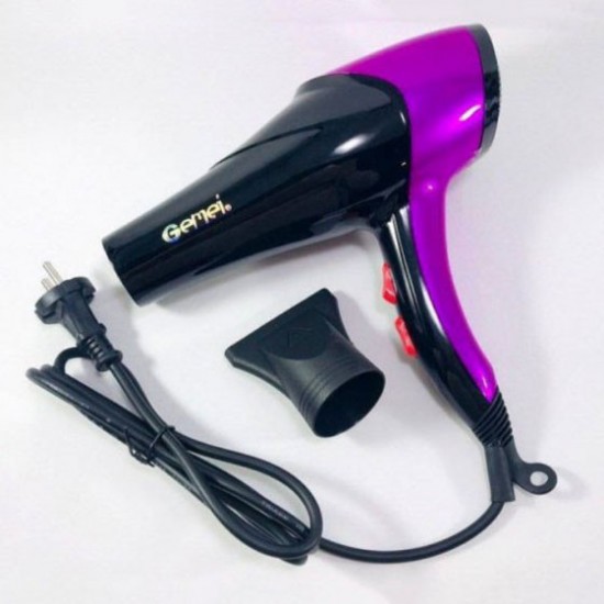 Фен GEMEI GM-1766 2.6кВт. рожевий Pro Opt