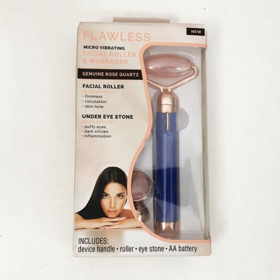 Масажер ролик електричний для особи Facial Roller Massager. синій Pro Opt