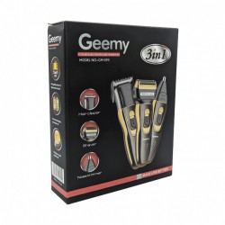 Електробритва сіткова і тріммер для бороди GEMEI / Geemy GM-595 з акумулятором. золотий Pro Opt
