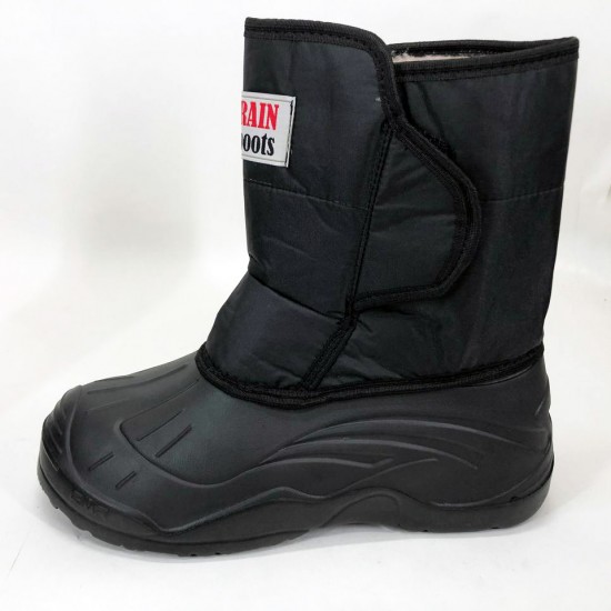 Зимові чоловічі чоботи дутики на утеплювачі Winter Comfort 46 розмір (чорні) Pro Opt