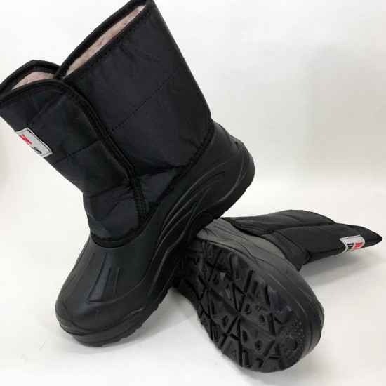 Зимові чоловічі чоботи дутики на утеплювачі Winter Comfort 46 розмір (чорні) Pro Opt