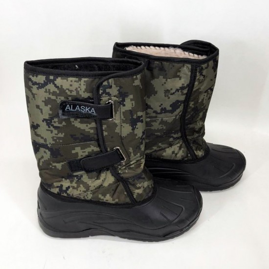 Чоловічі чоловічі чоботи черевики з товстим утеплювачем ALASKA ST 45 розмір (зелений піксель) Pro Opt