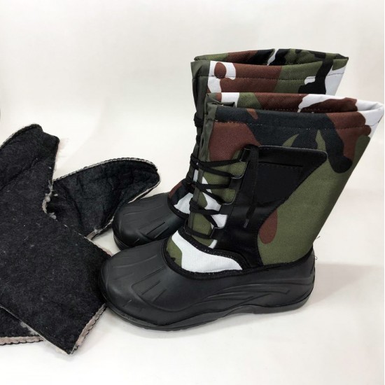 Утеплені чоботи чоловічі зимові Winter Comfort 2 тепле взуття для роботи 44 розмір (камуфляж) Pro Opt