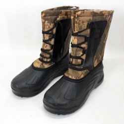 Чоботи зимові чоловічі на утеплювачі з товстою підошвою 42 розмір (жовтий піксель) Pro Opt
