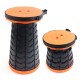 Розкладна табуретка стілець Retractable Stool для дому дачі 6-47 см (помаранчевий) Pro Opt