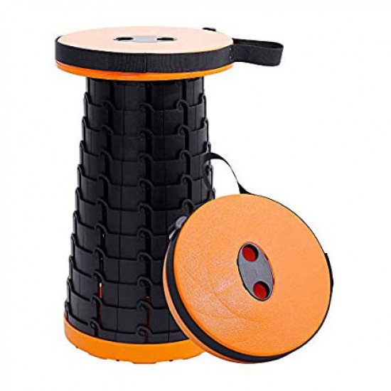 Розкладна табуретка стілець Retractable Stool для дому дачі 6-47 см (помаранчевий) Pro Opt