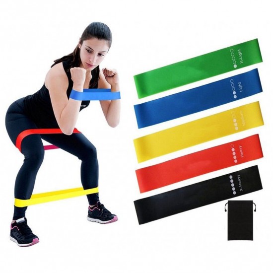 Гумка для фітнесу Fit Simplify GO DO 5 шт, спортивна гумка для тренувань, гума для тренувань Pro Opt