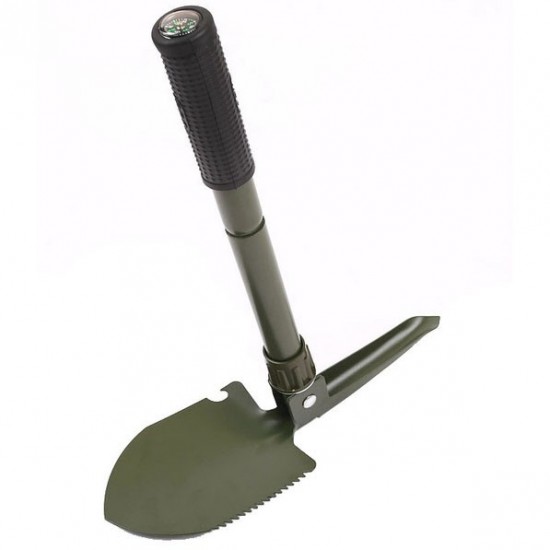 Складна лопата, туристична лопата для кемпінгу, міні лопата, саперна лопата Shovel Mini + чохол. зелений Pro Opt