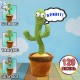 Танцюючий кактус співаючий 120 пісень з підсвічуванням Dancing Cactus TikTok іграшка Повторюшка кактус Pro Opt
