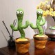 Танцюючий кактус співаючий 120 пісень з підсвічуванням Dancing Cactus TikTok іграшка Повторюшка кактус Pro Opt