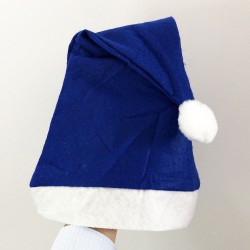 Шапка Діда Мороза новорічна. Синя стандартна Pro Opt