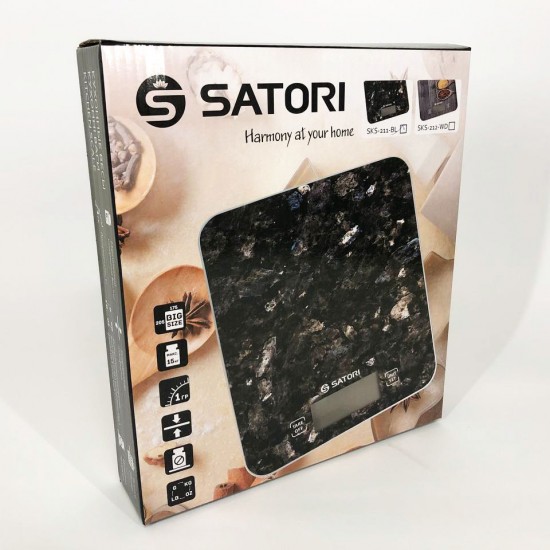 Ваги кухонні Satori SKS-211-BL 15 кг Pro Opt