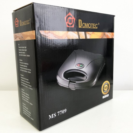 Гриль бутербродниця сендвічниця DOMOTEC MS-7709, бутербродниця побутова, домашній гриль для шаурми Pro Opt