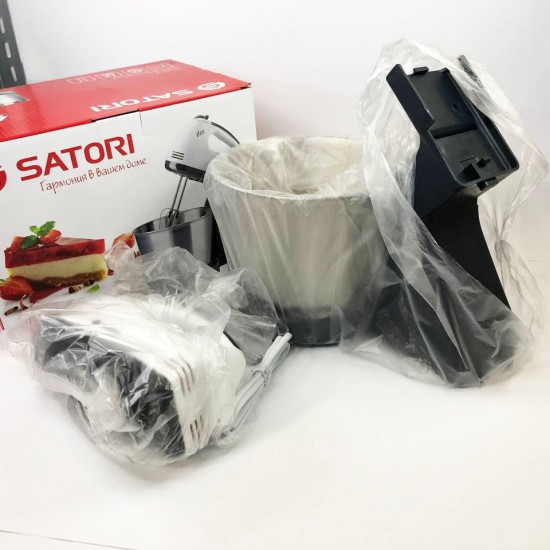 Міксер Satori SM-1920-GR, міксер 2в1, міксер 7 швидкостей, міксер планетарний комбайн, кухонний міксер Pro Opt