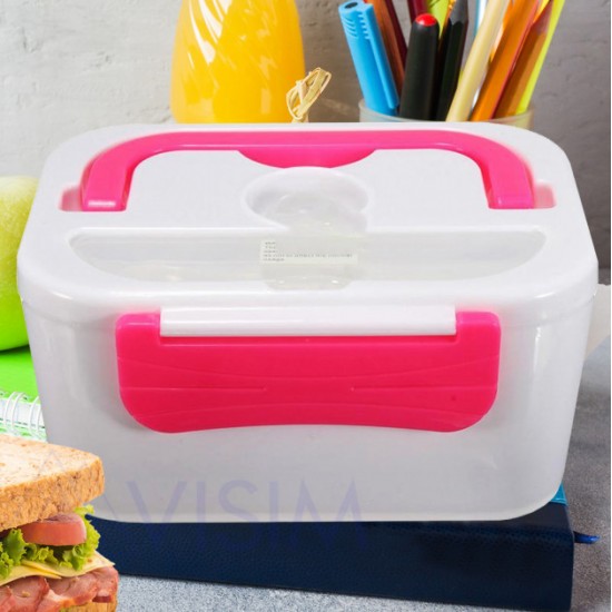 Ланч-бокс з підігрівом Lunch Box (220В). рожевий Pro Opt