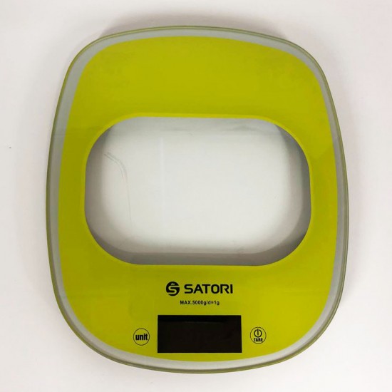Кухонні ваги Satori SKS-221-GR до 5 кг, електронні кухонні ваги. зелений Pro Opt