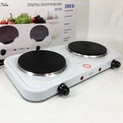 Плита електрична Suntera DP-1925, електроплита двоконфоркова настільна. білий Pro Opt