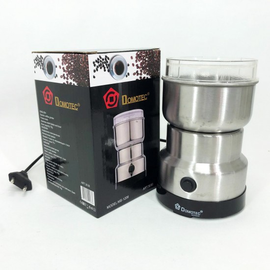Електрична кавомолка DOMOTEC MS-1206 (150Вт, 70г), роторна кавомолка 220В з нержавіючої сталі