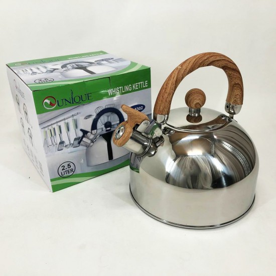 Чайник Unique зі свистком UN-5302 2,5л. коричневий Pro Opt