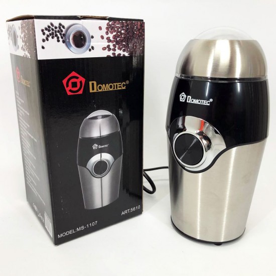 Кавомолка DOMOTEC MS-1107 Сіра (150Вт, 50г) Pro Opt